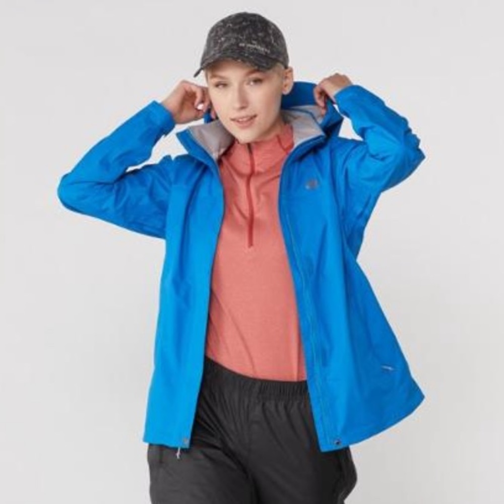 *SOLD*REI Co-op Rainier Rain Jacket Sky Dive Blue Size XS